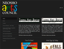 Tablet Screenshot of neoshoarts.net